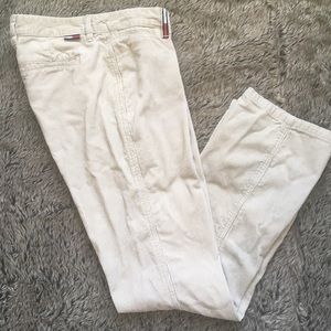 Tommy jeans cream corduroy pants size junior 7